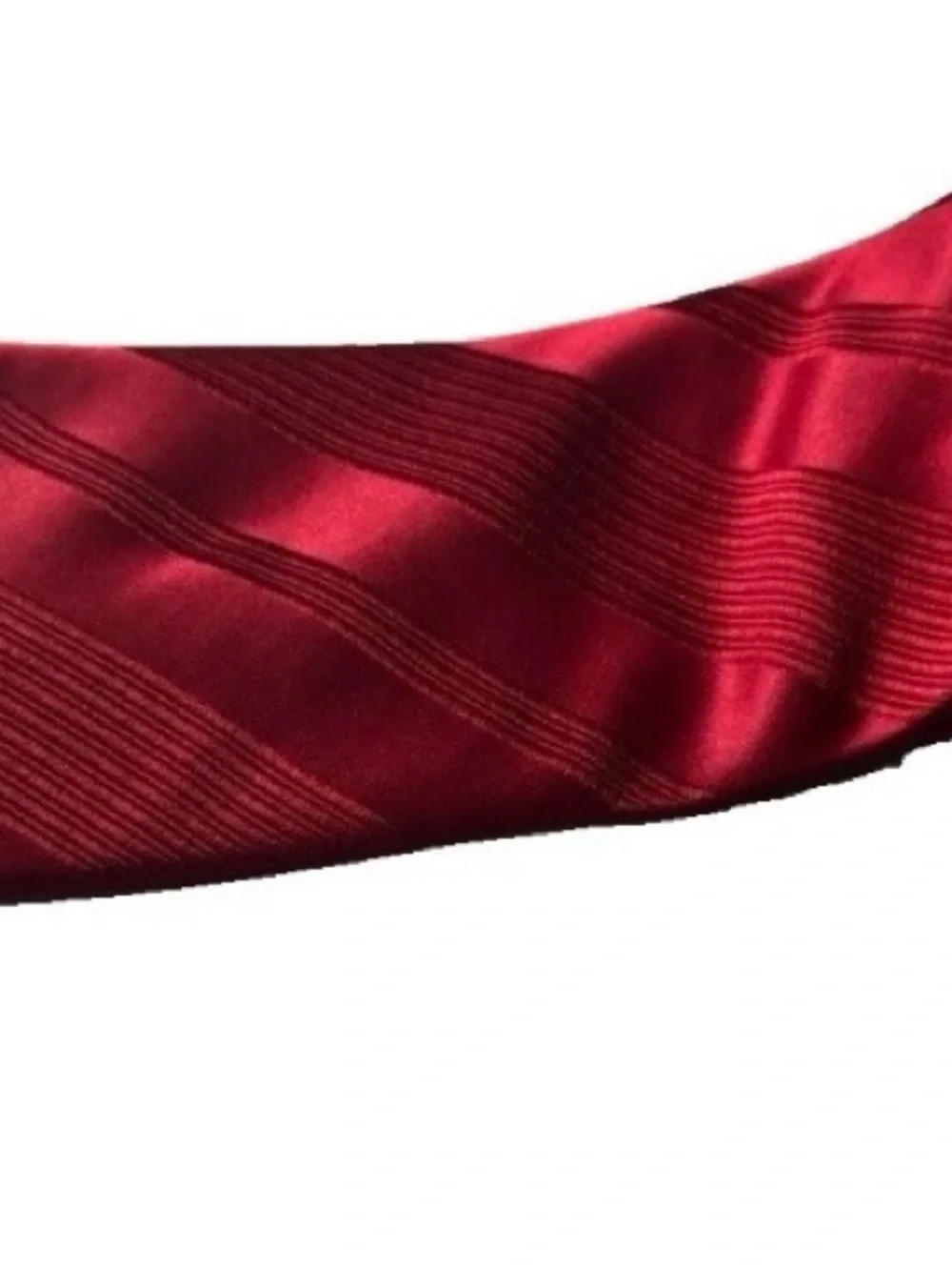 Donald Trump Signature Collection Solid Red Power Tie Silk Mens Necktie